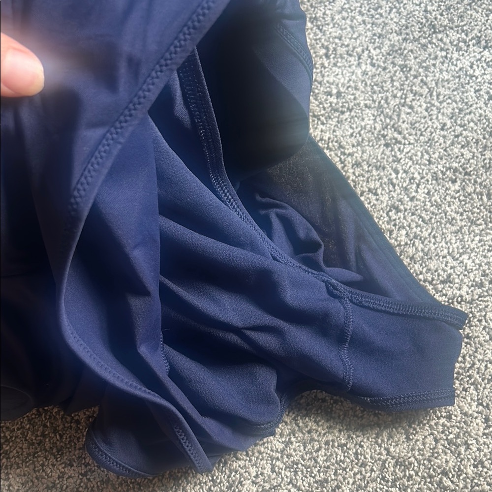 Athleta Blue Athletic Swim Shorts Performance Fit - Picture 3 of 3